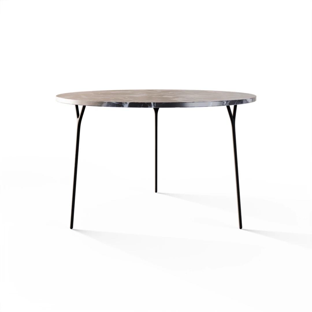 TABLE 2034 » VAN GOGH GREY / MATT BLACK 