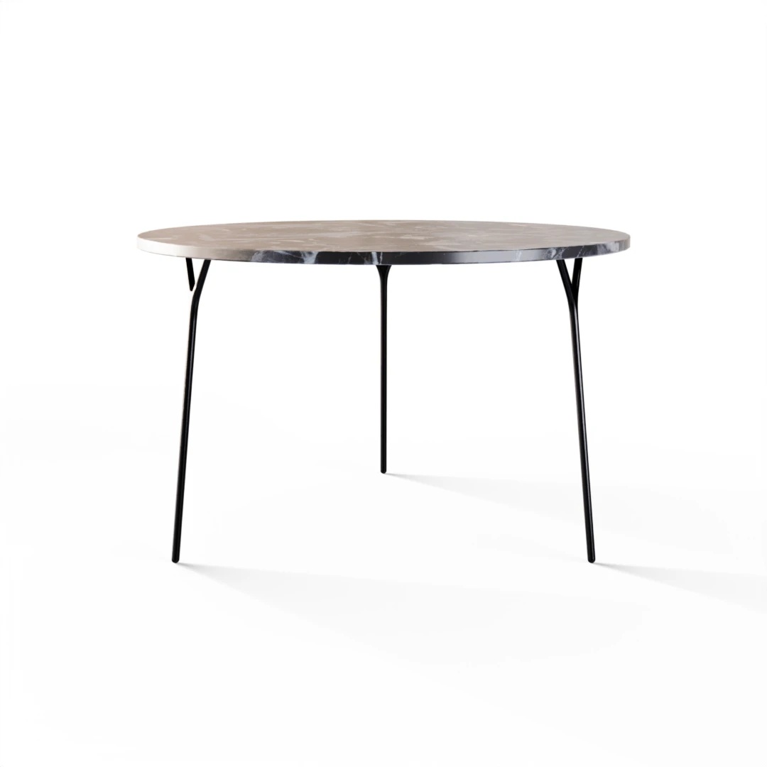 TABLE 2034 » VAN GOGH GREY / BRUSHED BLACK