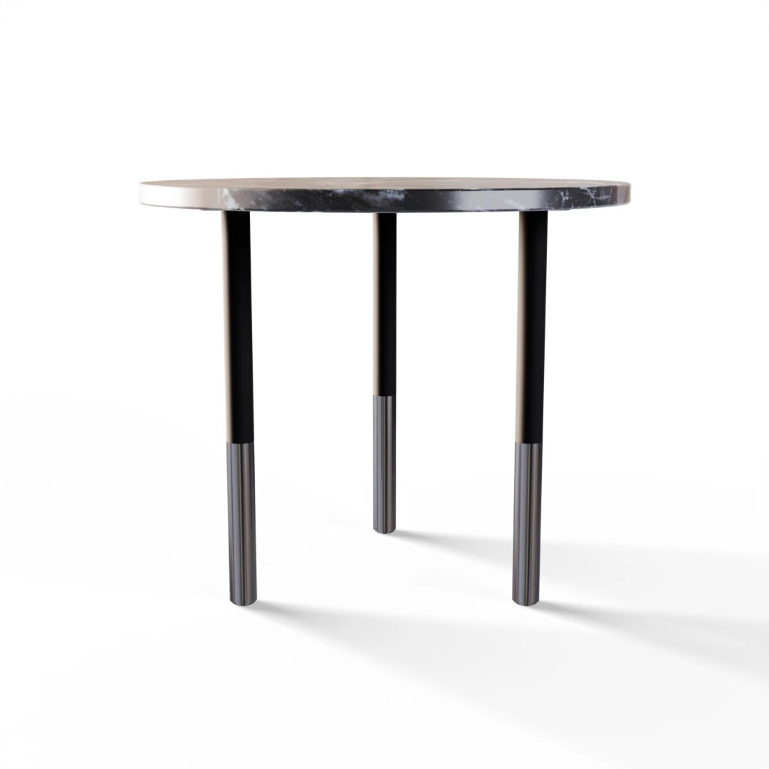 BORD 2036 » VAN GOGH GREY / MATT SVART/POLERT RUSTFRITT