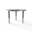 TABLE 2037 » VAN GOGH GREY / MATT BLACK/BRUSHED STAINLESS