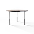 TABLE 2037 » VAN GOGH GREY / MATT WHITE/BRUSHED STAINLESS