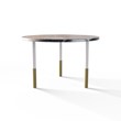 TABLE 2037 » VAN GOGH GREY / MATT WHITE/BRUSHED GOLD