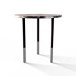 TABLE 2043 » VAN GOGH GREY / NOIR MAT/INOX BROSSÉ