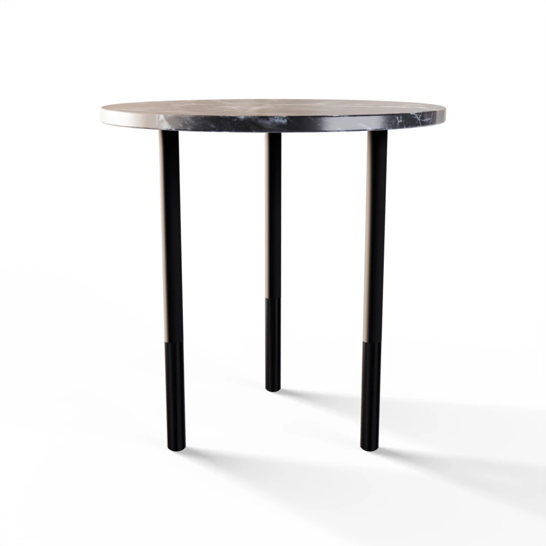 TABLE 2043 » VAN GOGH GREY / MATT BLACK/BRUSHED BLACK