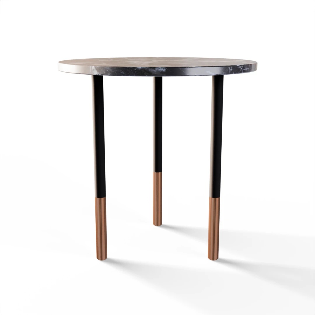 TABLE 2043 » VAN GOGH GREY / MATT BLACK/BRUSHED COPPER