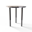 TABLE 2043 » VAN GOGH GREY / NOIR MAT/INOX POLI