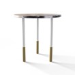 TABLE 2043 » VAN GOGH GREY / BLANC MAT/DORÉ BROSSÉ