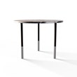 TABLE 2044 » VAN GOGH GREY / MATT BLACK/BRUSHED STAINLESS