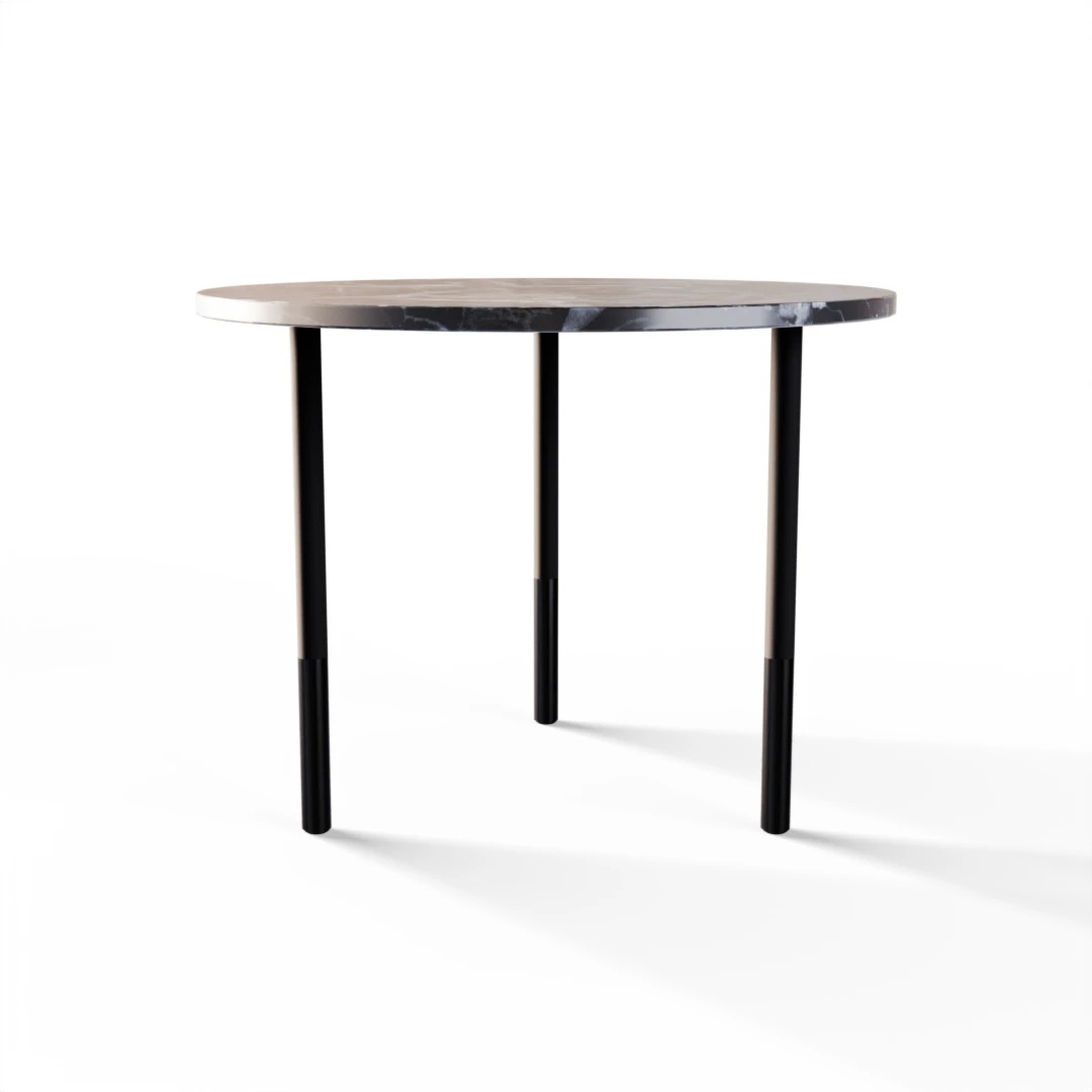 TABLE 2044 » VAN GOGH GREY / MATT BLACK/BRUSHED BLACK