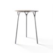 TABLE 2070 » VAN GOGH GREY / BRUSHED STAINLESS