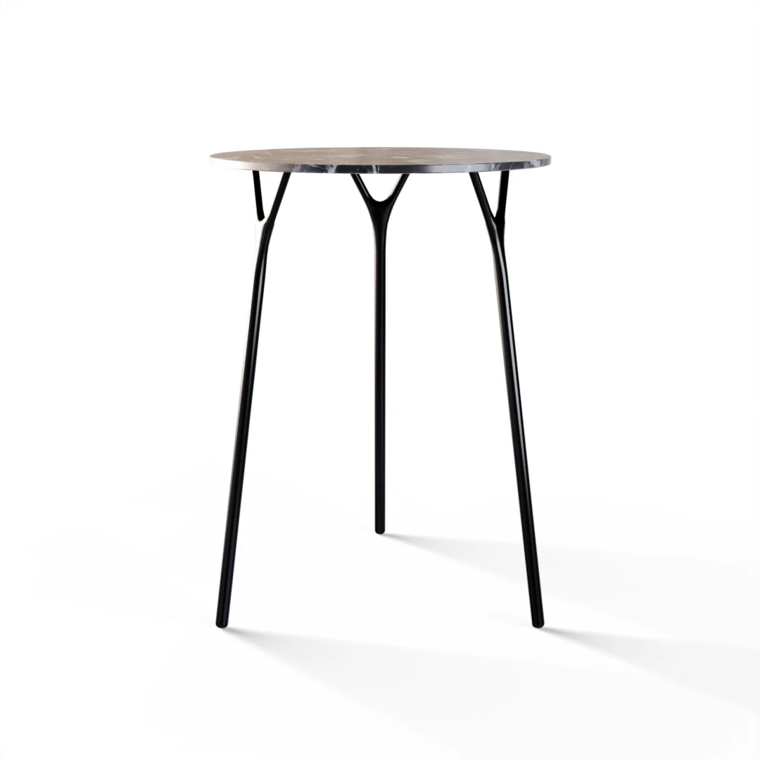 TABLE 2070 » VAN GOGH GREY / BRUSHED BLACK