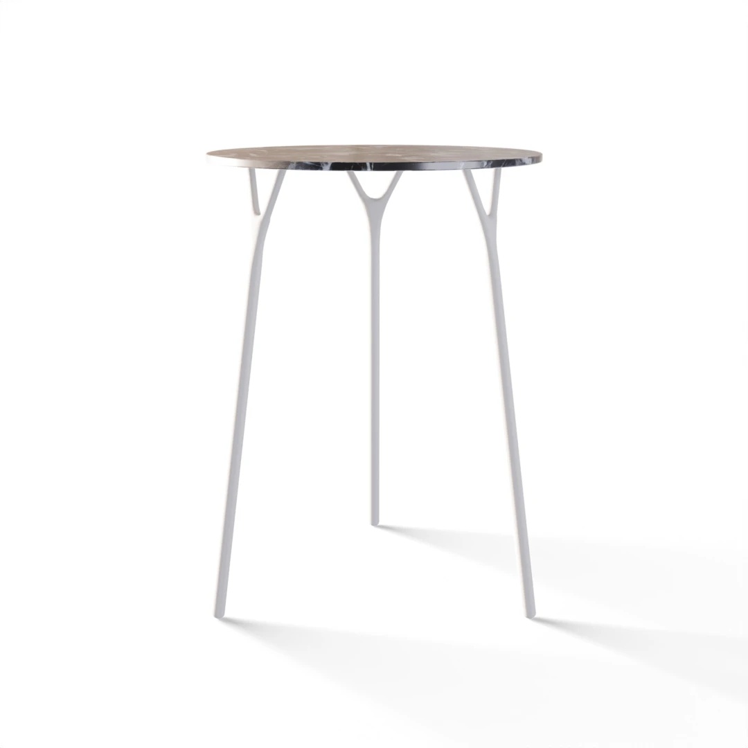 TABLE 2070 » VAN GOGH GREY / MATT WHITE