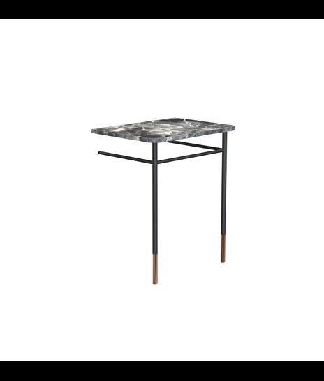 MEUBELSET 2084 » VAN GOGH GREY/MAT ZWART/GEPOLIJST KOPER