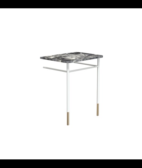 TISCH-SET 2084 » VAN GOGH GREY/WEIß MATT/GOLD GEBÜRSTET