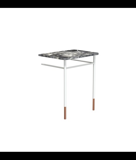 TISCH-SET 2084 » VAN GOGH GREY/WEIß MATT/KUPFER GEBÜRSTET