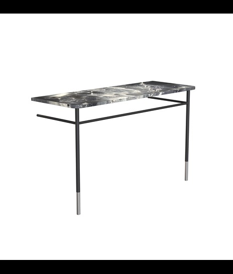 TABLE SET 2085 » VAN GOGH GREY/MATT BLACK/BRUSHED STAINLESS