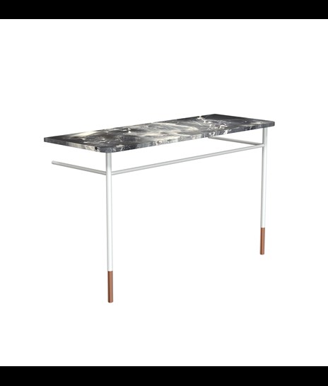 ENSEMBLE DE MEUBLES 2085 » VAN GOGH GREY/BLANC MAT/CUIVRE BROSSÉ