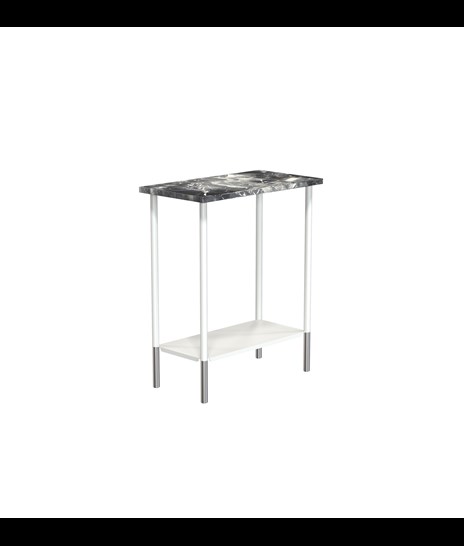 TABLE 2088 » VAN GOGH GREY / MATT WHITE/BRUSHED STAINLESS