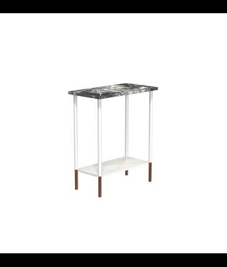 TABLE 2088 » VAN GOGH GREY / MATT WHITE/POLISHED COPPER