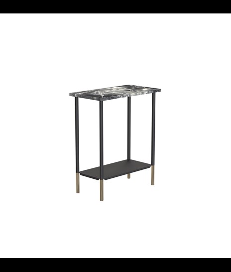 BORD 2088 » VAN GOGH GREY / MATT SVART/POLERAD GULD