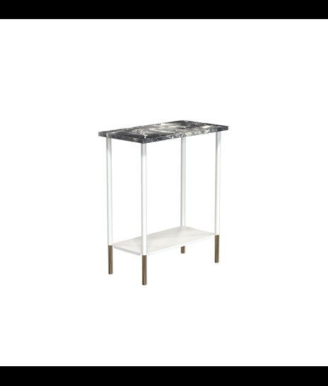 TABLE 2088 » VAN GOGH GREY / MATT WHITE/POLISHED GOLD