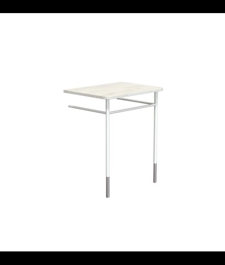 TABLE SET 3084 » ORIENTAL WHITE/MATT WHITE/BRUSHED STAINLESS