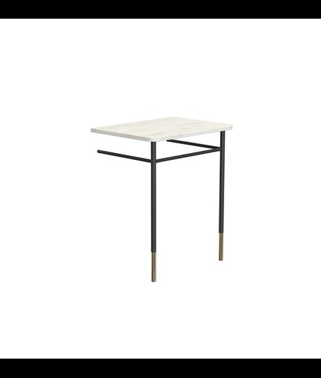 MØBELSETT 3084 » ORIENTAL WHITE/MATT SVART/POLERT GULL