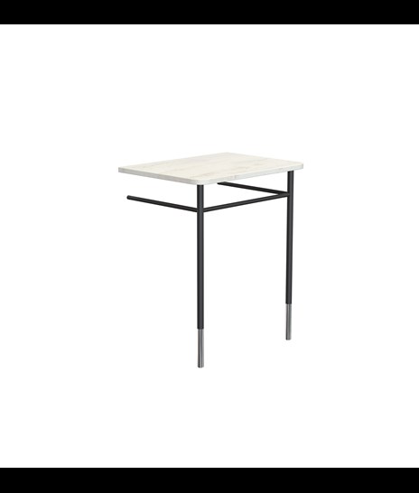 MØBELSETT 3084 » ORIENTAL WHITE/MATT SVART/POLERT RUSTFRITT