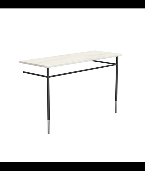 SET DI MOBILI 3085 » ORIENTAL WHITE/NERO OPACO/INOX SPAZZOLATO