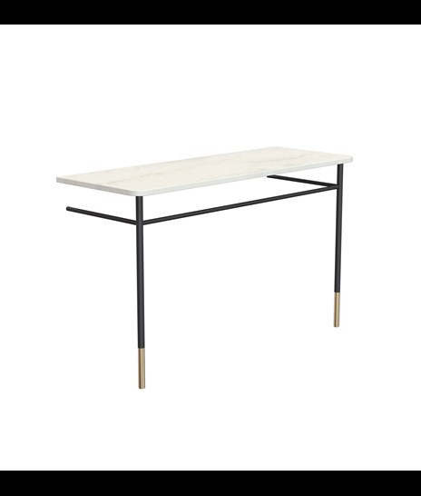 SET DI MOBILI 3085 » ORIENTAL WHITE/NERO OPACO/ORO SPAZZOLATO