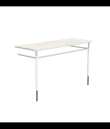 SET DI MOBILI 3085 » ORIENTAL WHITE/BIANCO OPACO/INOX LUCIDO