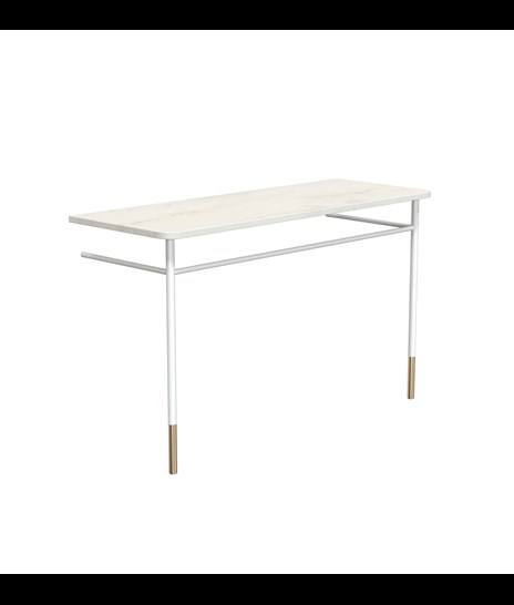 SET DI MOBILI 3085 » ORIENTAL WHITE/BIANCO OPACO/ORO SPAZZOLATO