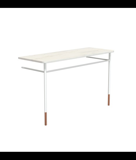 SET DI MOBILI 3085 » ORIENTAL WHITE/BIANCO OPACO/RAME SPAZZOLATO