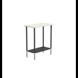 TABLE 3088 » ORIENTAL WHITE / NOIR MAT/INOX BROSSÉ