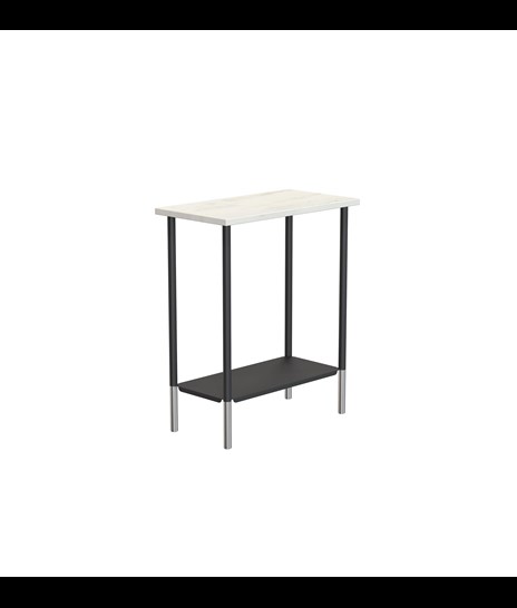 BORD 3088 » ORIENTAL WHITE / MATT SVART/BORSTAD ROSTFRITT