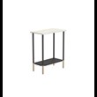 TABLE 3088 » ORIENTAL WHITE / NOIR MAT/DORÉ BROSSÉ