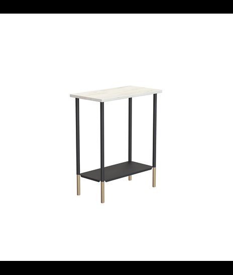 BORD 3088 » ORIENTAL WHITE / MATT SVART/BORSTAD GULD