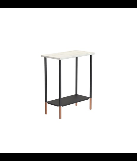 BORD 3088 » ORIENTAL WHITE / MATT SVART/BORSTAD KOPPAR