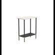TISCH 3088 » ORIENTAL WHITE / SCHWARZ MATT/GOLD POLIERT