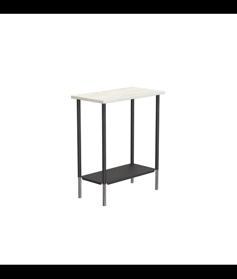TABLE 3088 » ORIENTAL WHITE / MATT BLACK/POLISHED STAINLESS