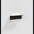COAT RACK 4002 WITH LED » MATT BLACK / POLISHED STAINLESS