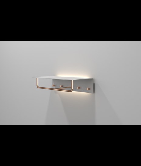 HATTHYLLA 4003 MED LED » MATT VIT/POLERAD KOPPAR