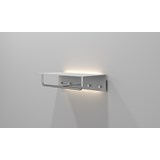 HATTEHYLLE 4003 MED LED » MATT HVIT/POLERT RUSTFRITT