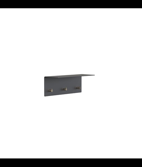 GARDEROBEHYLDE 4004 » MAT SORT / POLERET GULD