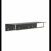 WANDGARDEROBE 4017 » SCHWARZ MATT/GOLD POLIERT