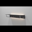 COAT RACK 4017 WITH LED » MATT BLACK/POLISHED STAINLESS