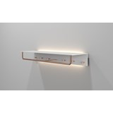 COAT RACK 4017 WITH LED » MATT WHITE/POLISHED COPPER