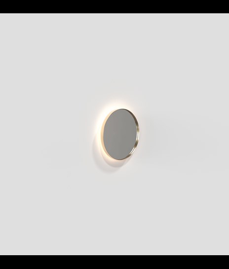 MIROIR 4134 AVEC LED-PANNEAU ARRIÈRE » DORÉ BROSSÉ