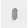MIROIR 4138 AVEC LED-PANNEAU ARRIÈRE » NOIR BROSSÉ