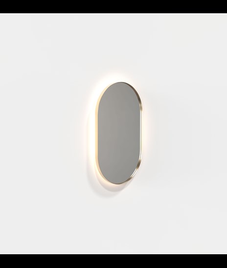 SPEJL 4138 INKL. LED-BAGGRUNDSLYS » BØRSTET GULD